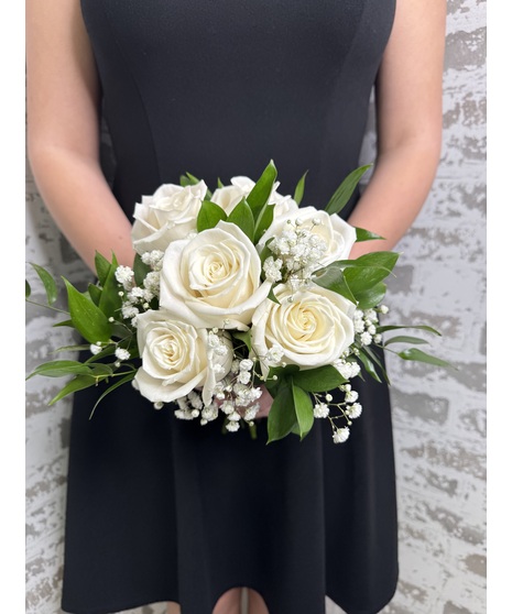 Simple Six Rose Handheld Bouquet - 6 Roses