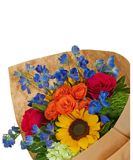 Bold Wrapped Flowers