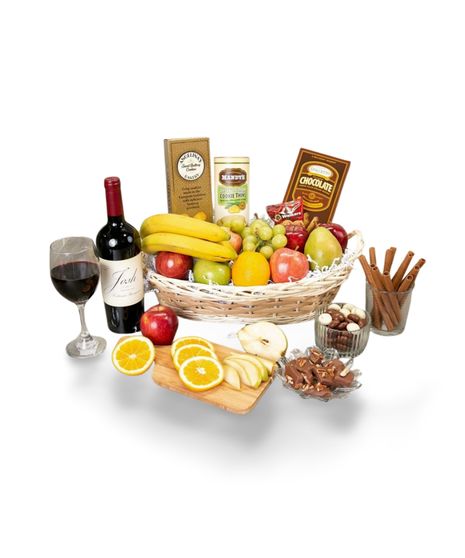 Fruit and Wine Basket