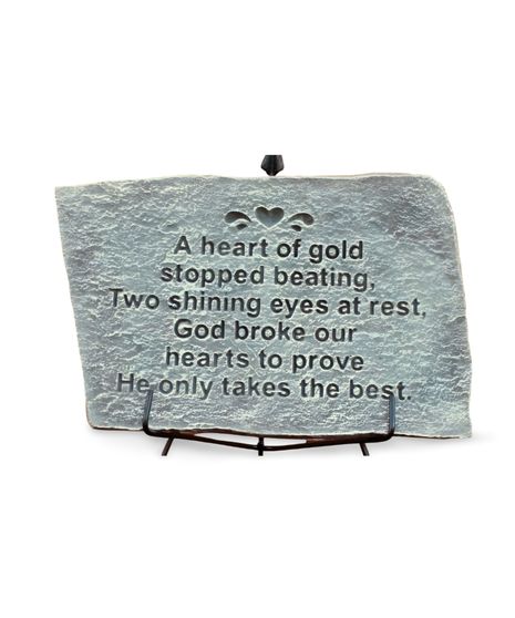 Heart of Gold Plaque