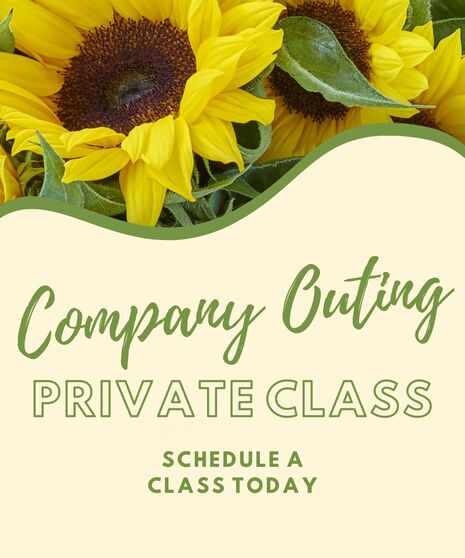 Company Outing Flower Class - Book Your Private Class Today