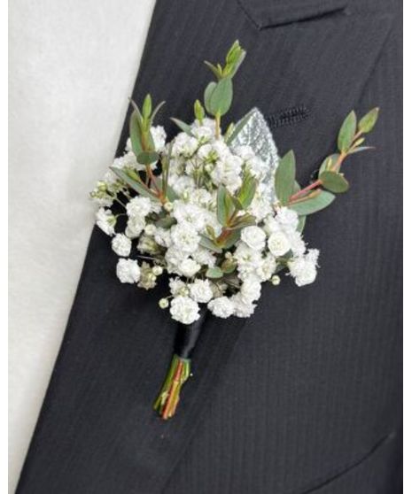 Starlight Gypsophila Boutonniere