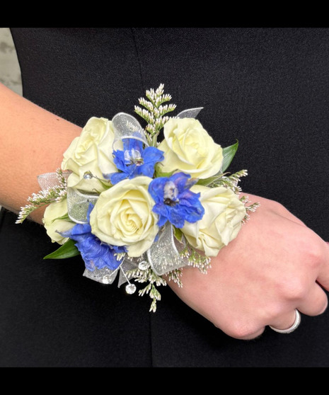 Blue Horizon Wrist Corsage