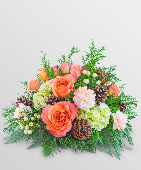 Frosted Peach Centerpiece