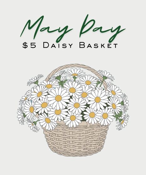 May Day Daisy Basket - In-Store Pickup Only